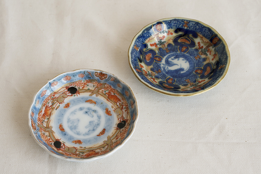 京都てっさい堂で購入した古伊万里の豆皿 表面