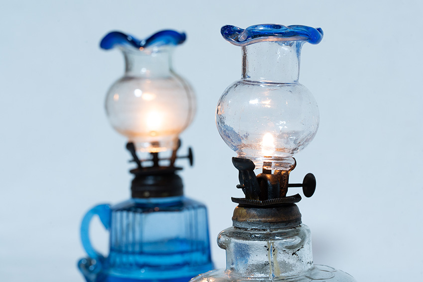 金魚鉢ホヤの大正豆ランプ